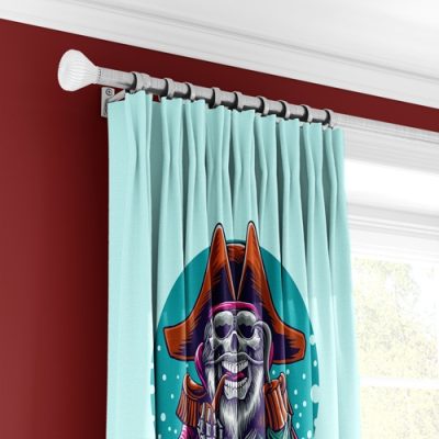 Κουρτίνα με Γελοιογραφία Πειρατή και Πολυθεσική Τρέσα