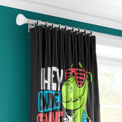 Παιδική Κουρτίνα με Δεινόσαυρο και Ζωντανά Χρώματα - Κουρτίνα με Πολυθεσική Τρέσα