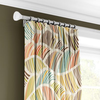 Κουρτίνα Γεωμετρικού Σχεδίου σε Φυσικούς Τόνους με Πολυθεσική Τρέσα