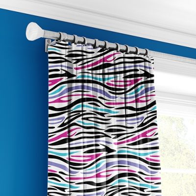 Πολύχρωμη Κουρτίνα Ζέβρα με Πολυθεσική Τρέσα