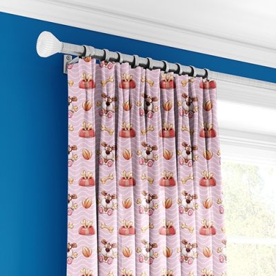 Παιδική Κουρτίνα με Πολυθεσική Τρέσα και Σχέδιο Κατασκευές και Παιχνίδια