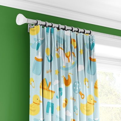 Παιδική Κουρτίνα με Σχέδια Ζωάκια και Παιχνίδια - Κουρτίνα με Πολυθεσική Τρέσα