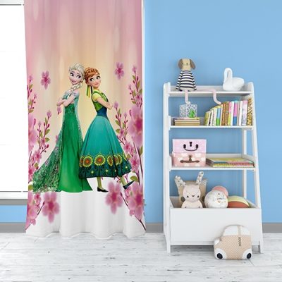 Παιδική Κουρτίνα με Λουλούδια και Φιγούρες - Κουρτίνα με Πολυθεσική Τρέσα