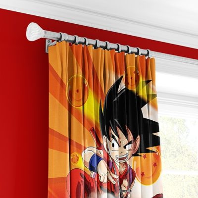 Παιδική Κουρτίνα Anime Δράκος και Πολεμιστής με Πολυθεσική Τρέσα