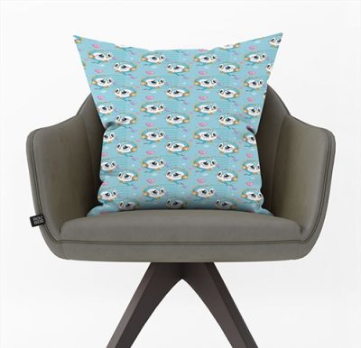 Διακοσμητικό Μαξιλάρι με Πολύχρωμα Σκυλάκια