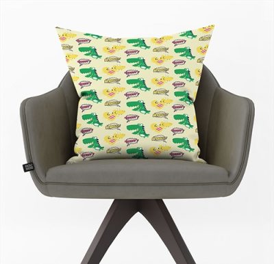 Διακοσμητικό Μαξιλάρι Παιδικό με Δεινόσαυρους και Κόμικς