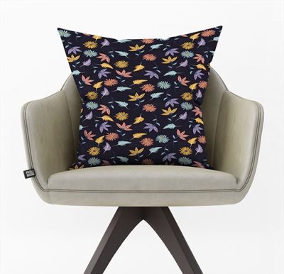 Διακοσμητικό Μαξιλάρι με Πολύχρωμα Φύλλα