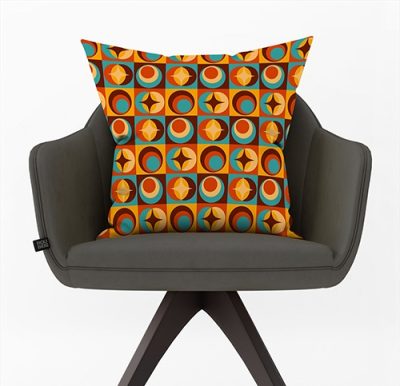 Διακοσμητικό Μαξιλάρι Πολύχρωμο Γεωμετρικό Σχέδιο 45x45