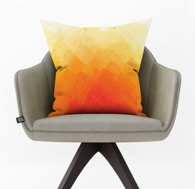 Διακοσμητικό Μαξιλάρι Πορτοκαλί-Κίτρινο