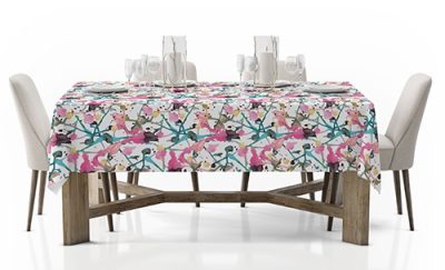 Τραπεζομάντηλο με Πολύχρωμο Γραφικό Σχέδιο