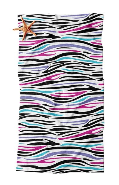 Πετσέτα Θαλάσσης με Αφηρημένο Ζωγραφικό Μοτίβο