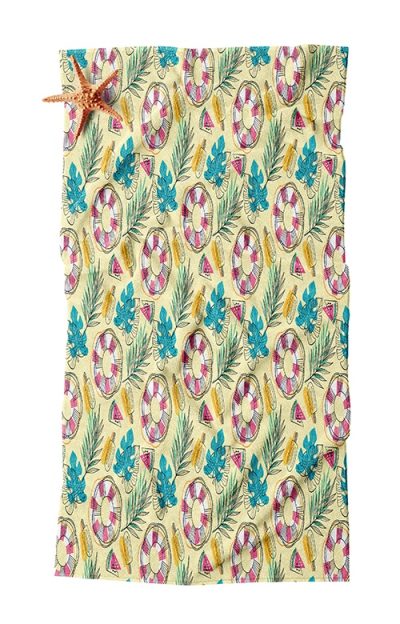 Πετσέτα Παραλίας με Καλοκαιρινό Σχέδιο