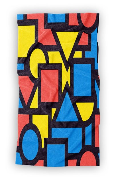 Πετσέτα Θαλάσσης με Πολύχρωμα γεωμετρικά σχήματα
